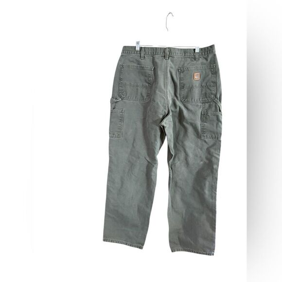 Carhartt Size 38x32 Dungaree Fit Green Jeans - Picture 8 of 8